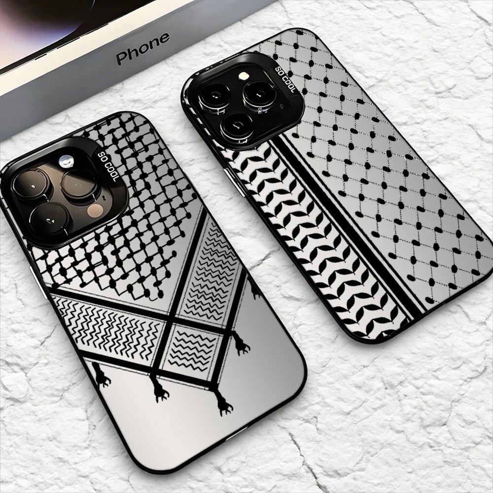 Phone Cases For Iphone 12 Pro Max - Coque de téléphone Keffiyeh P-Palestine pour
