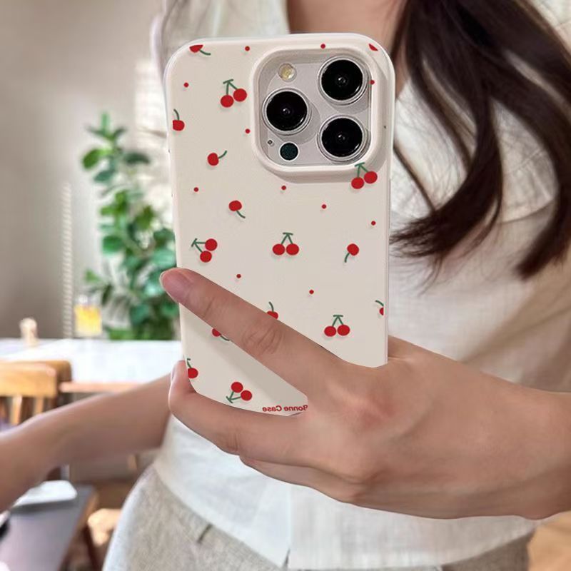 Cute Anime Case - Coque de téléphone à motif cerise