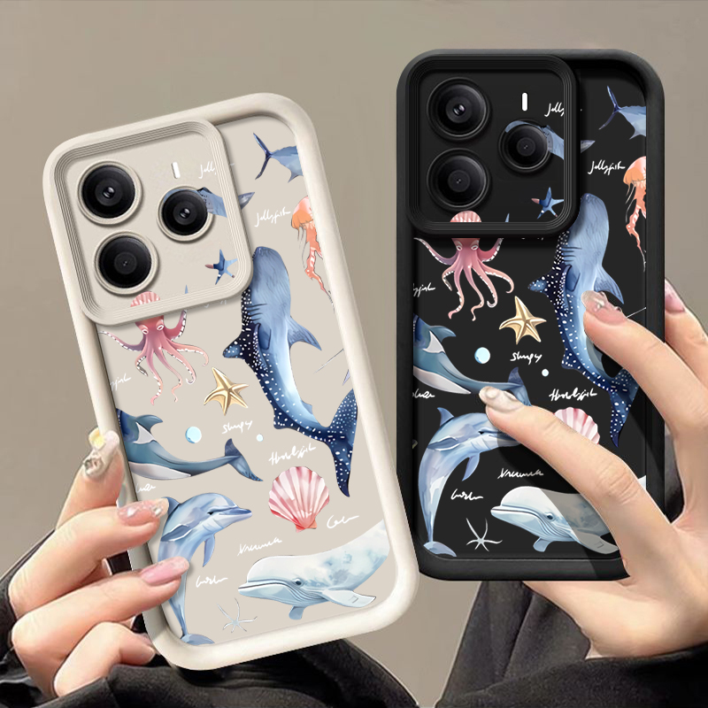 Phone Cases Xiaomi 15 - Étui souple à motif de dauphin