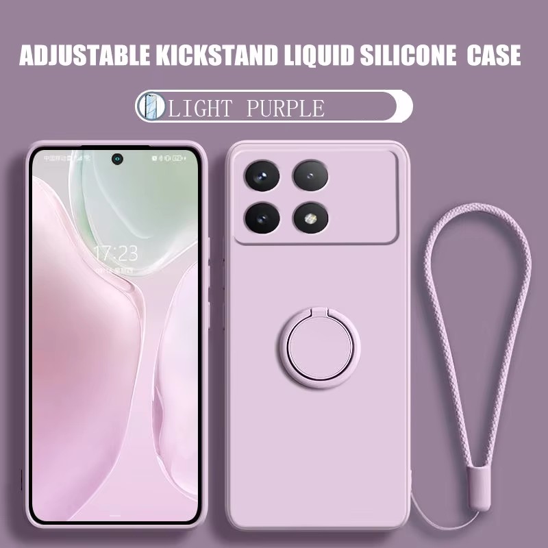 Silicone Liquid Case - Coque de téléphone avec support magnétique