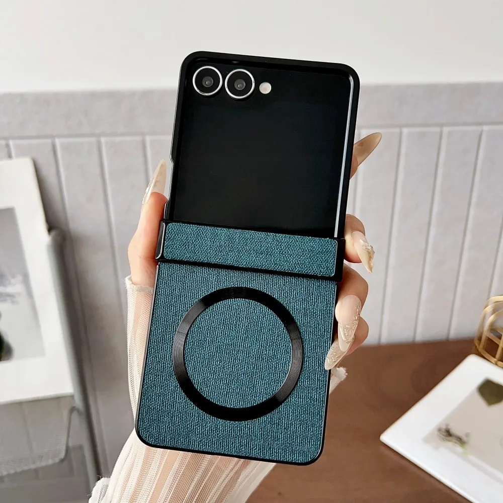 Flip Leather Case - Étui de téléphone magnétique en cuir