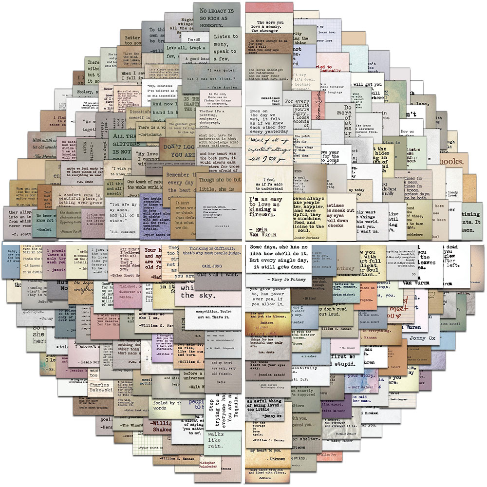 Phone Cases Quotes - Autocollants créatifs rétro avec citations de