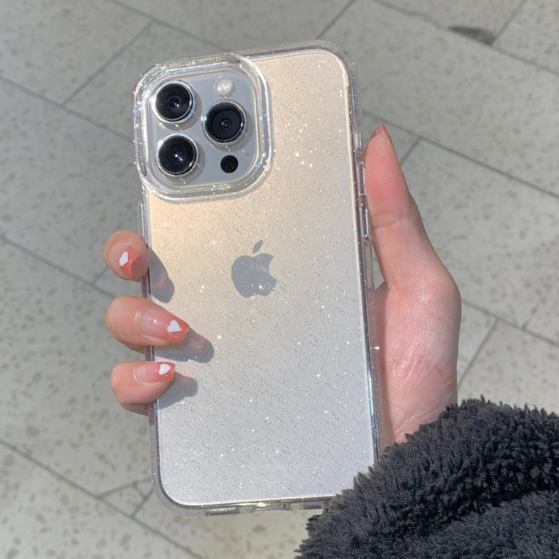 Glitter Shockproof Case - Coque de téléphone transparente à paillettes