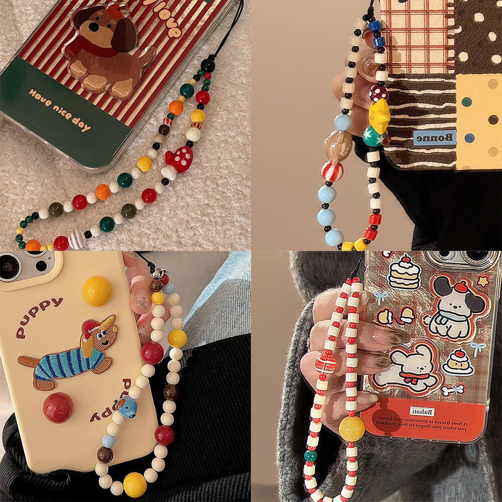 Phone Cases For Boys - Pendentif chien ours fromage mignon, chaîne