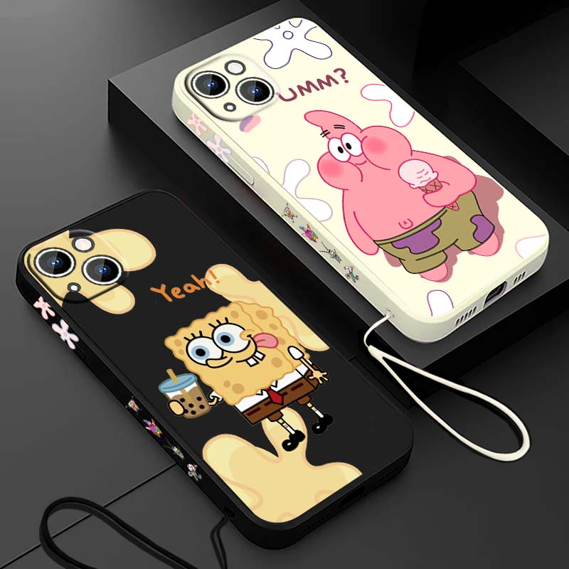 Silicone Liquid Case - Coque de téléphone liquide avec cordelette