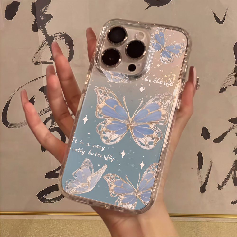 Glitter Shockproof Case - Coque de téléphone de luxe transparente