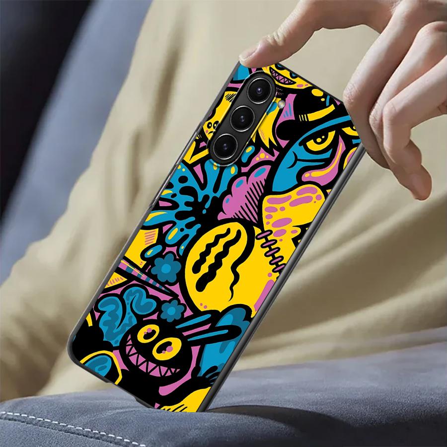 Phone Cases Z Fold 7 - Étui Design Graffiti de dessin animé