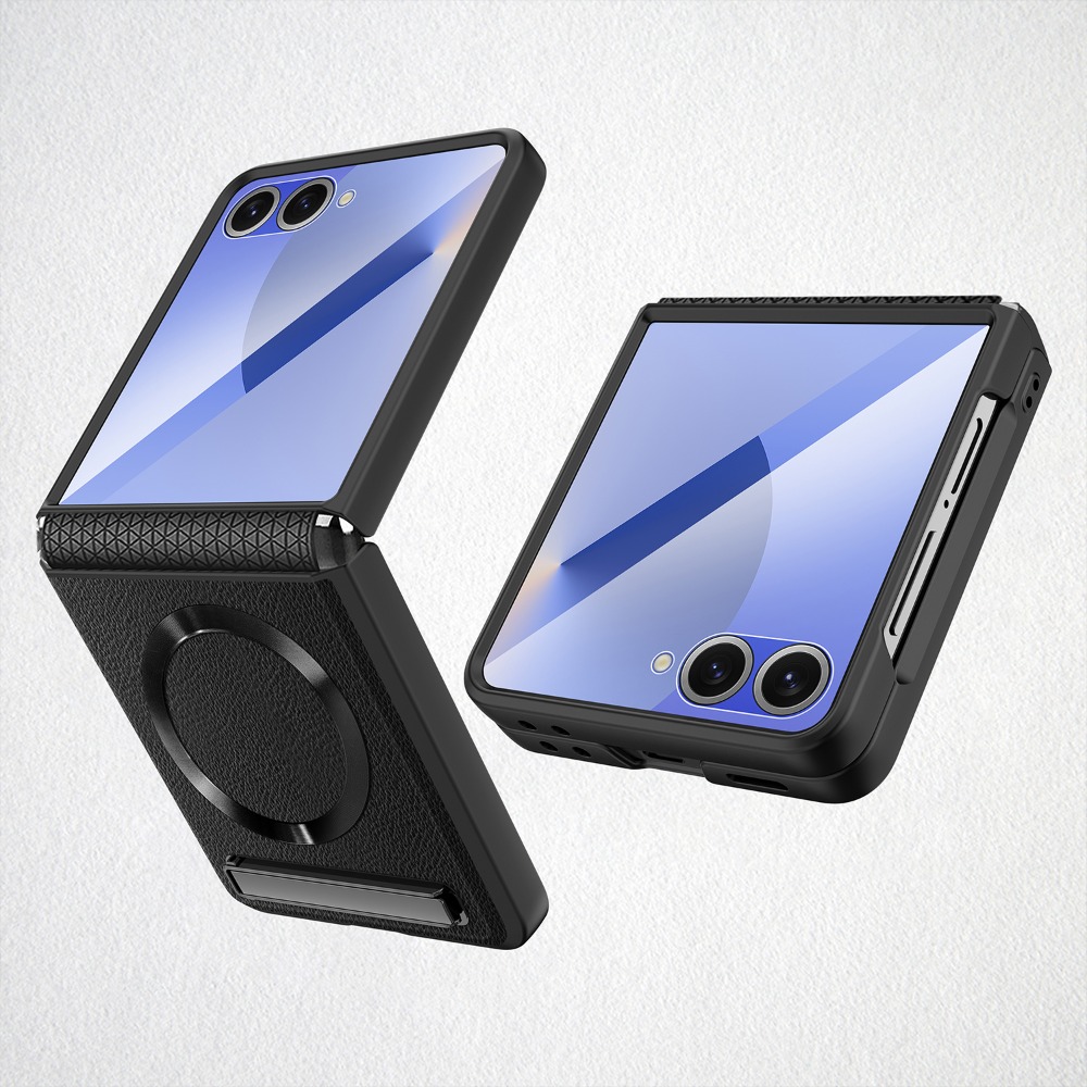 Flip Leather Case - Étui de téléphone magnétique à chargement