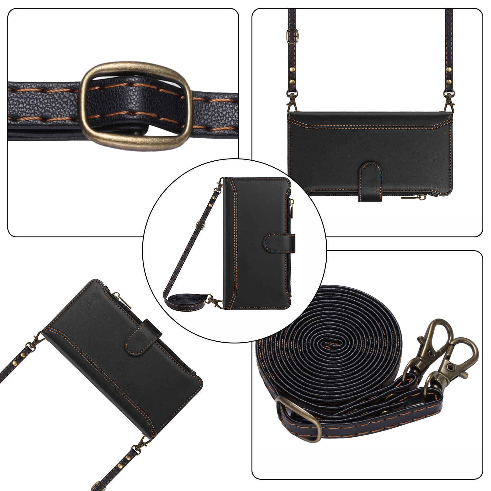 Étui portefeuille à rabat en c - Flip Leather Case avis et prix