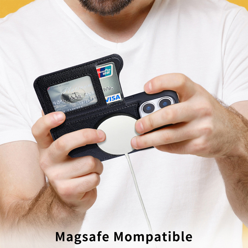 Pour Magsafe portefeuille en c - Flip Leather Case avis et prix