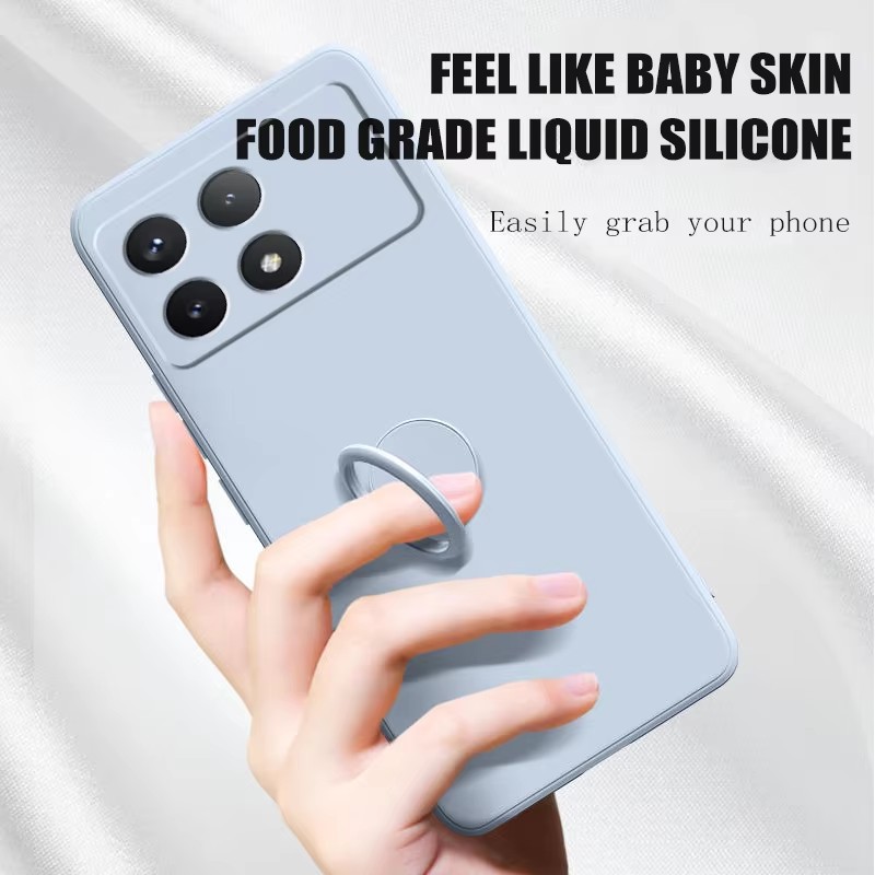 Coque de téléphone avec suppor - Silicone Liquid Case avis et prix