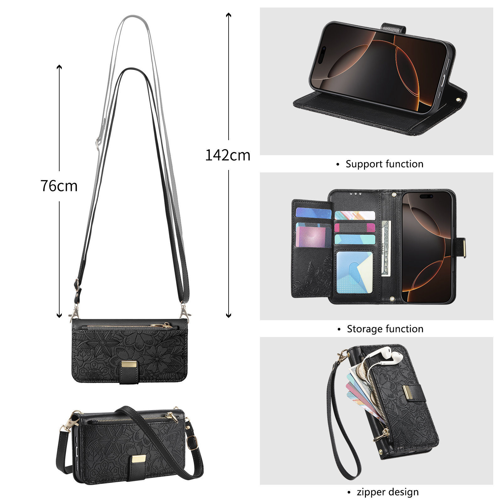 Étui portefeuille à rabat en c - Flip Leather Case avis et prix