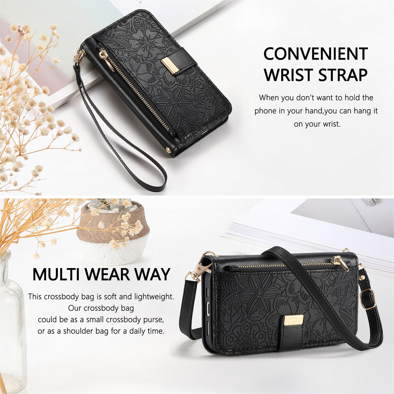Étui portefeuille à rabat en c - Flip Leather Case avis et prix