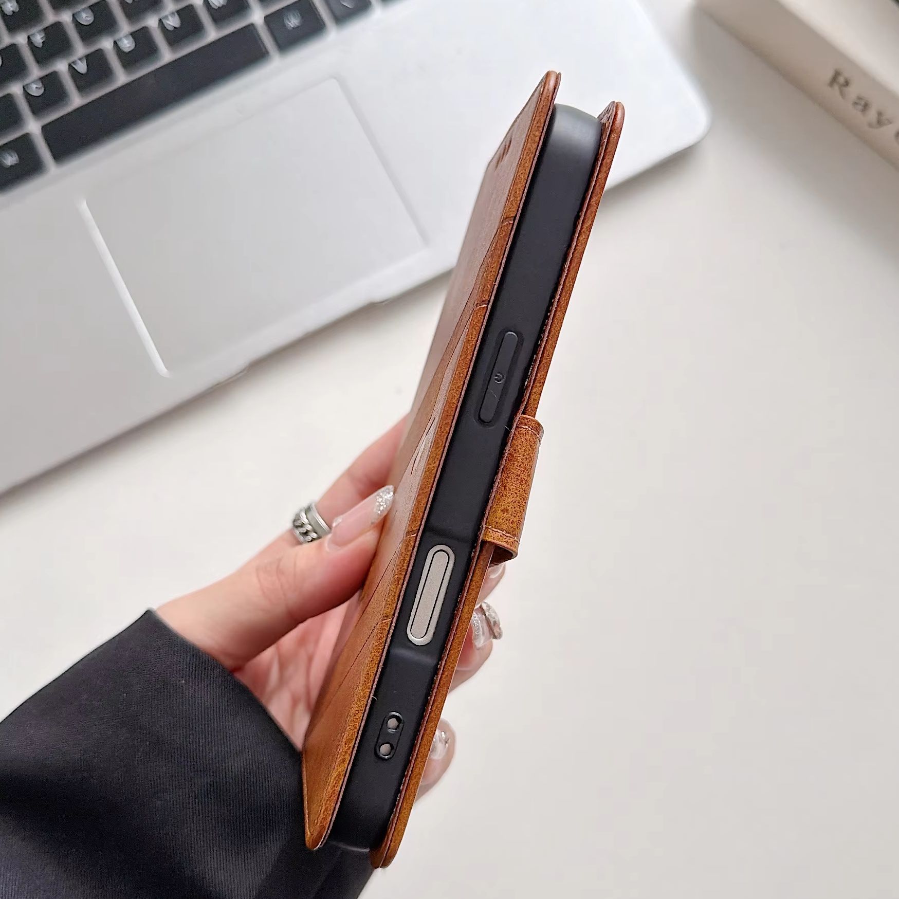 Étui portefeuille en cuir PU p - Flip Leather Case avis et prix