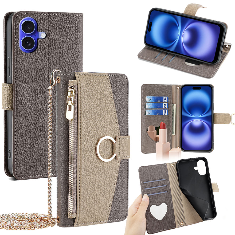 Étui de téléphone à bandoulièr - Flip Leather Case avis et prix