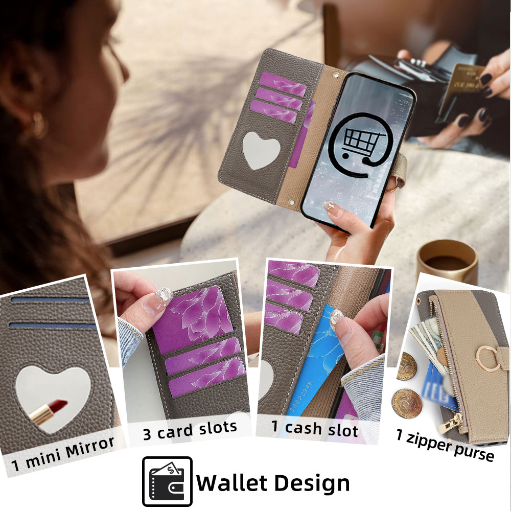 Étui de téléphone à bandoulièr - Flip Leather Case avis et prix