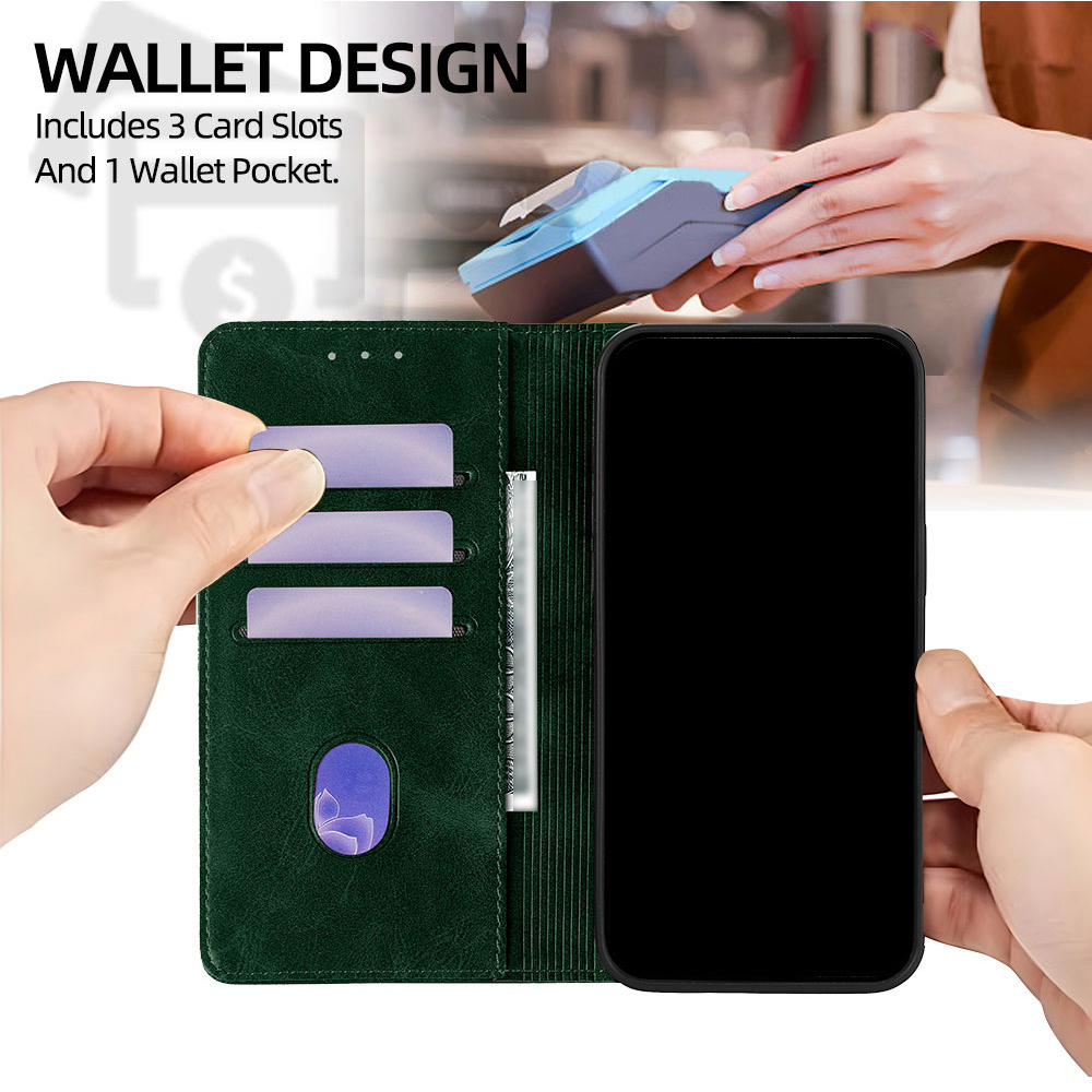 Étui portefeuille en cuir magn - Flip Leather Case avis et prix