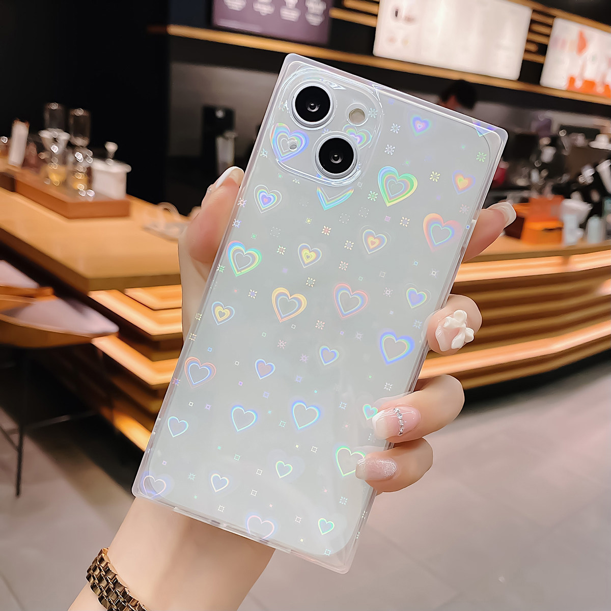 Coque de téléphone en forme de - Glitter Shockproof Case avis et prix