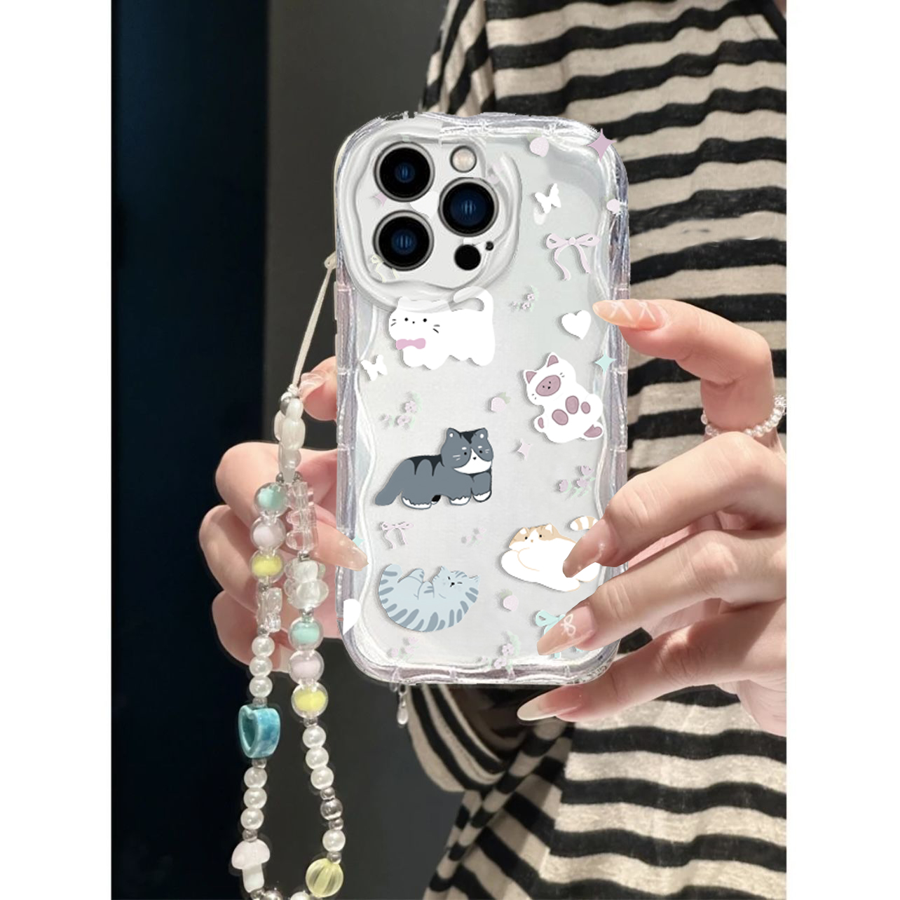 Étui de bracelet avec nœud pou - Cute Anime Case avis et prix