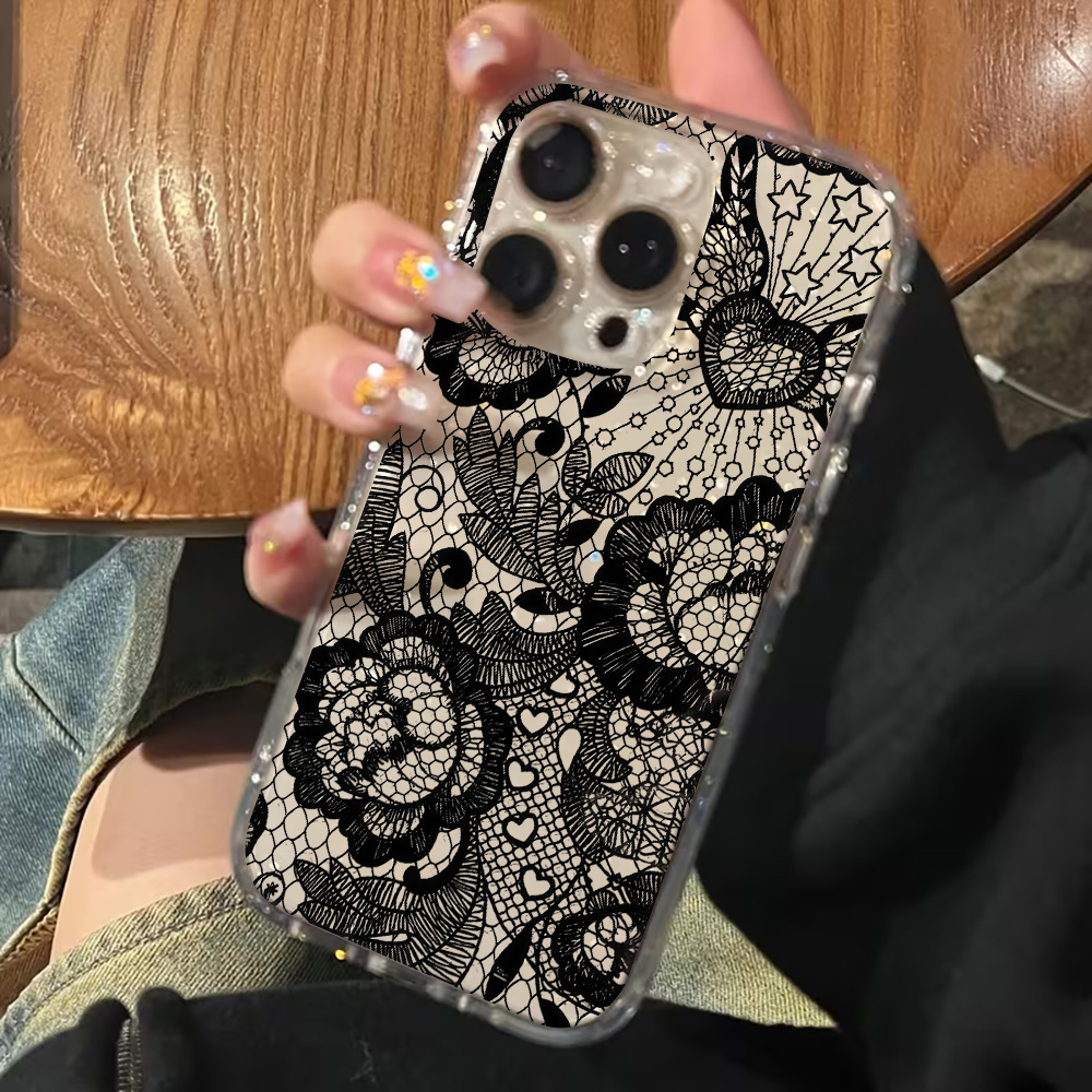 Coque de téléphone transparent - Glitter Shockproof Case avis et prix
