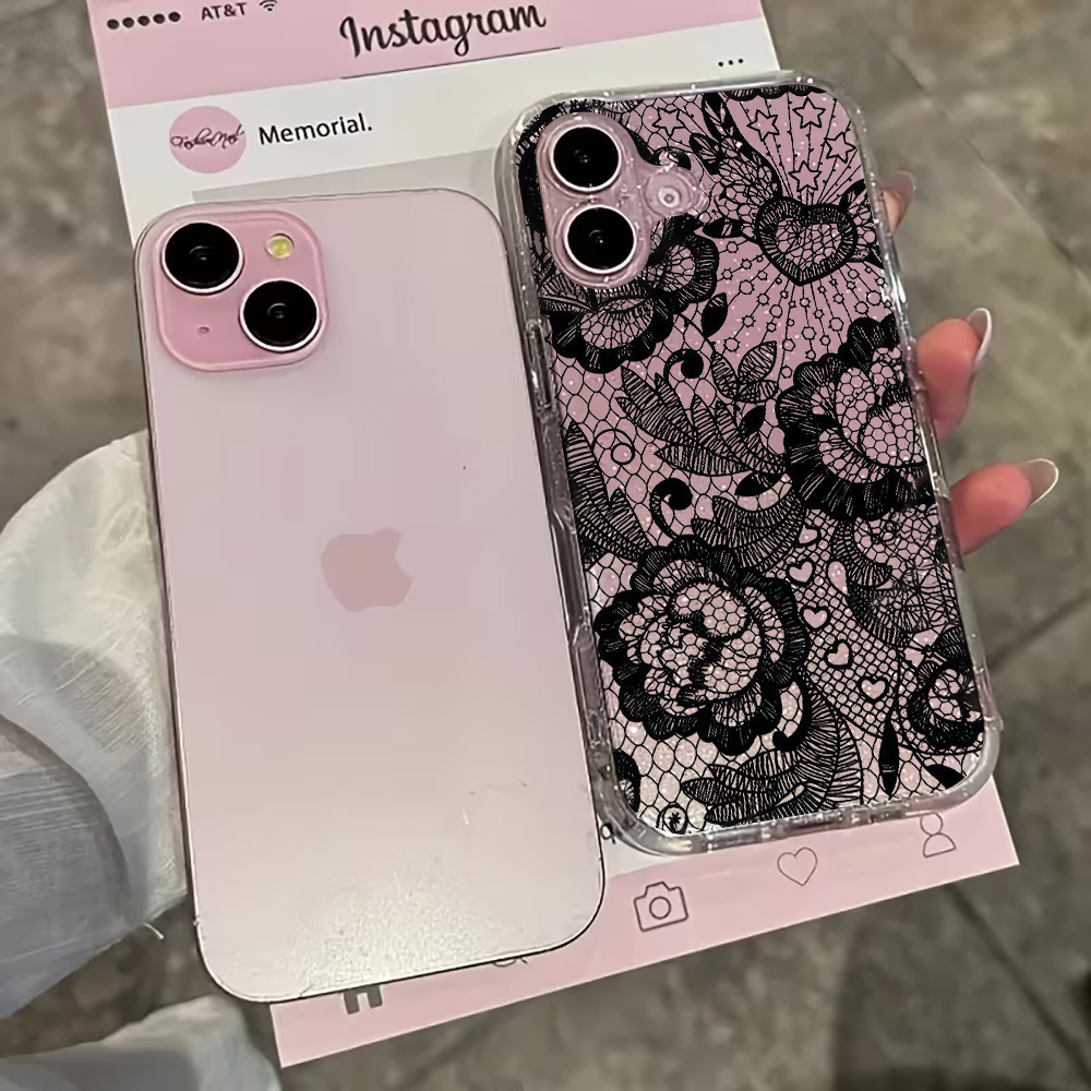 Coque de téléphone transparent - Glitter Shockproof Case avis et prix