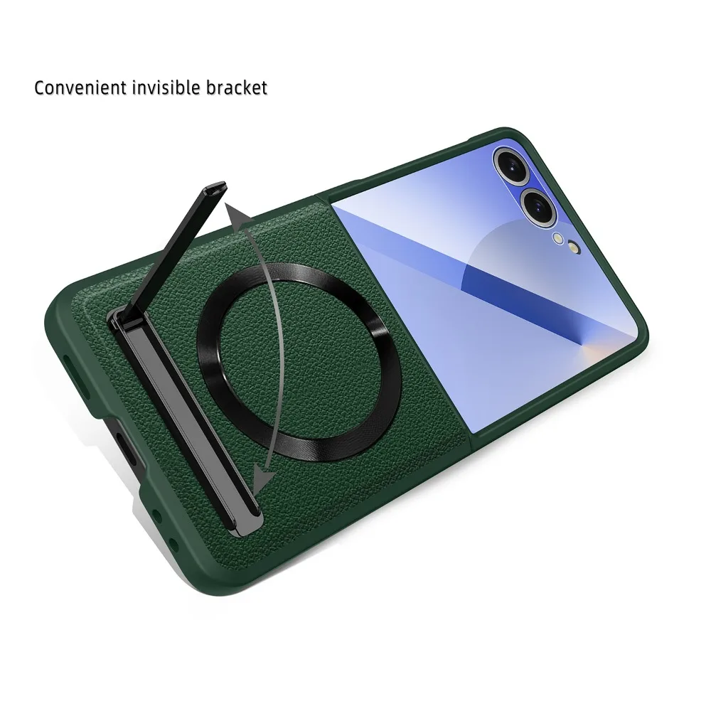 Étui de téléphone magnétique à - Flip Leather Case avis et prix